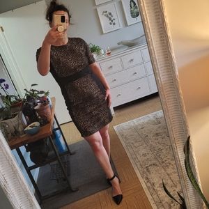 Michael Kors Leopard Sheath Dress